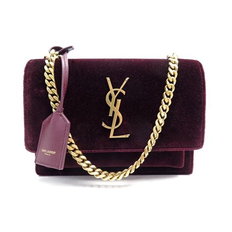 sac yves saint laurent velours